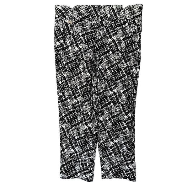 Courtenay black & white pull-in pants 16W NWT - Picture 1 of 8